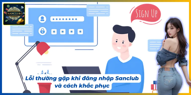 Khi thực hiện Sanclub đăng nhập cần lưu ý một số lỗi thường gặp
